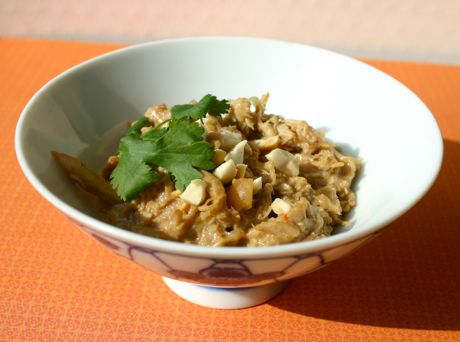 My Retro Kitchen: Thai Style Peanut Pulled Chicken in the slow cooker ...