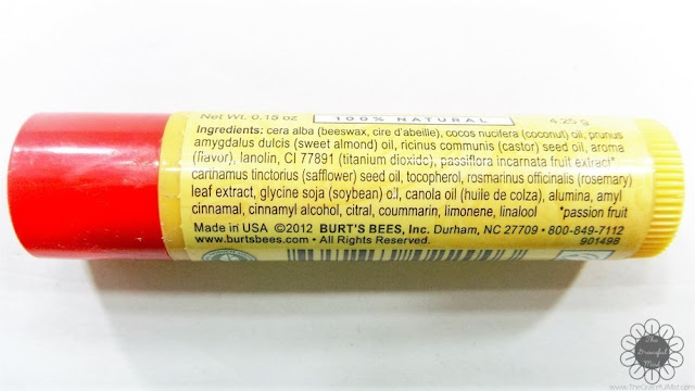 Burt`s Bees Philippines Lip Balms | Product Review and Top Picks - Island Lip Balm with Passion Fruit - Ingredients (http://www.thegracefulmist.com/2016/10/Burts-Bees-Philippines-Natural-Lip-Balms-Products-Reviews-SampleRoomPh.html)