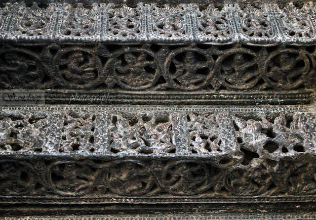 Intricate carvings on the east door jamb