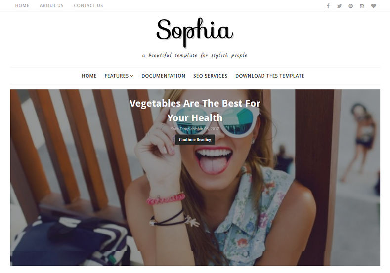 Sophia Blogger Templates