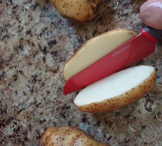potato cut in half