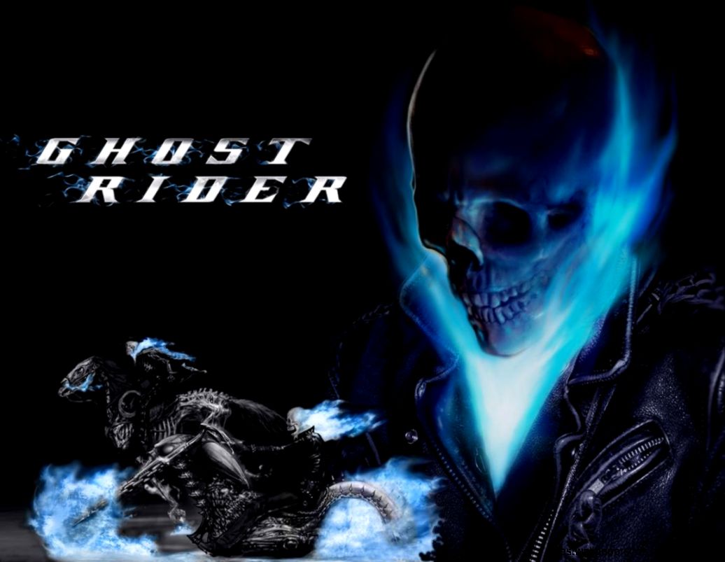 Ghost Rider Blue Skull Wallpaper 7007384