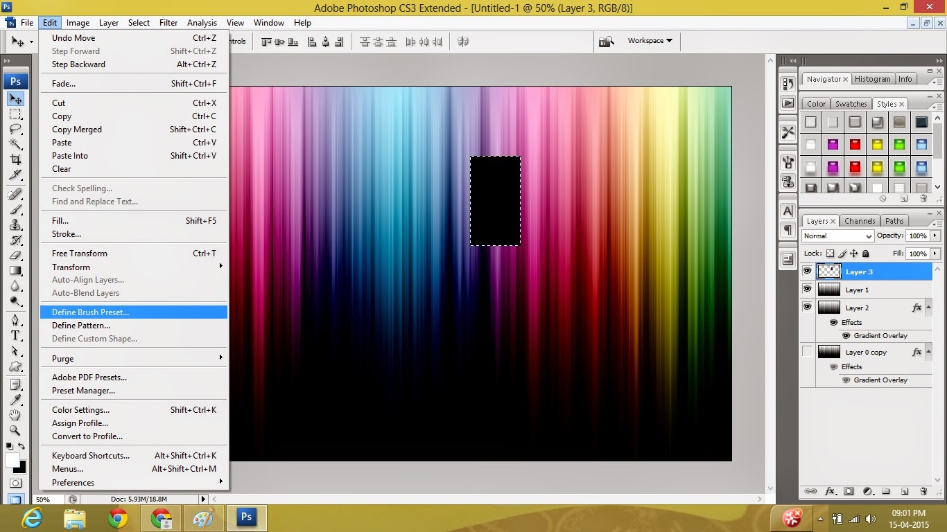 Creationz Zone Light Streaks Wallpaper Tutorial in