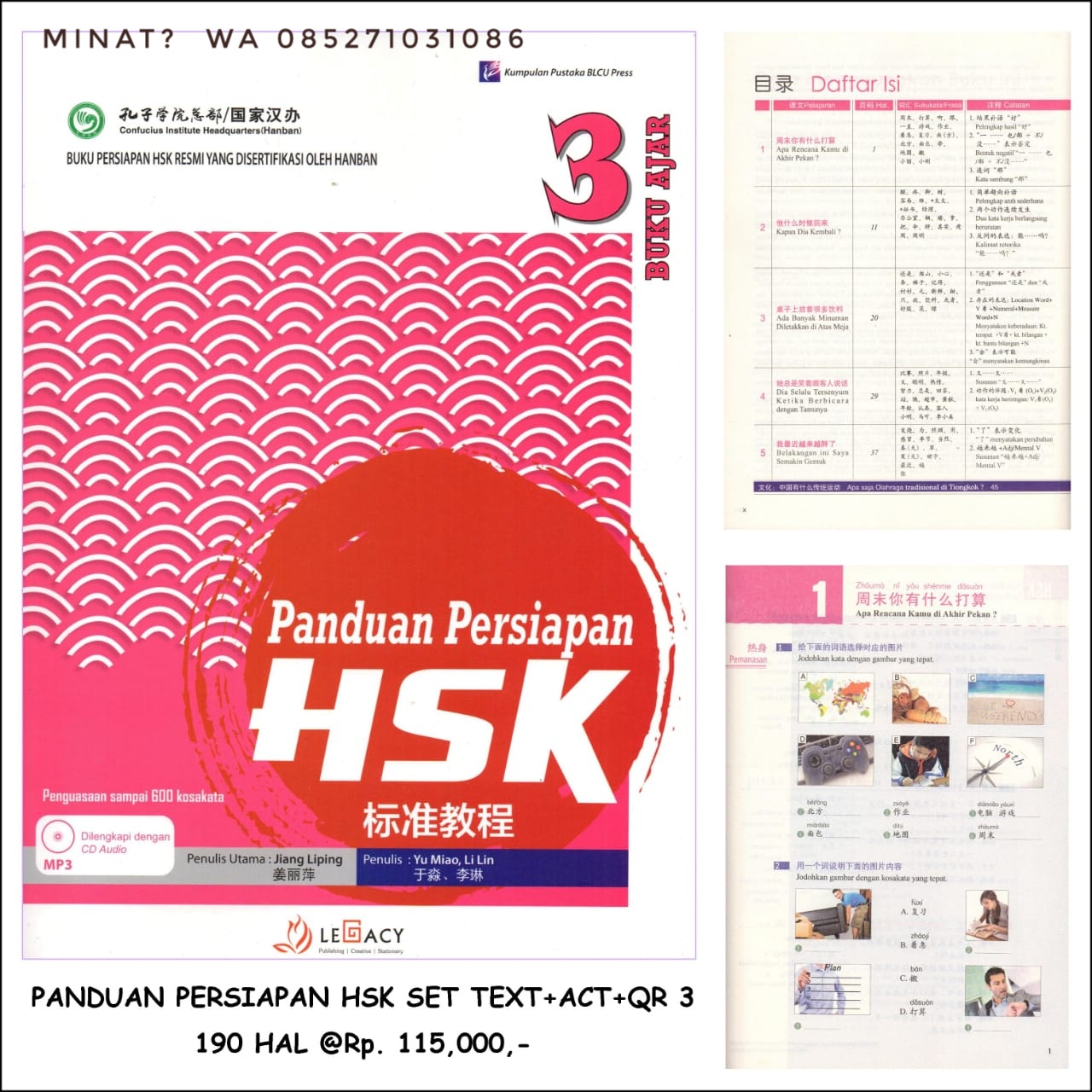 Daftar Lengkap Kosakata Mandarin Hsk 3