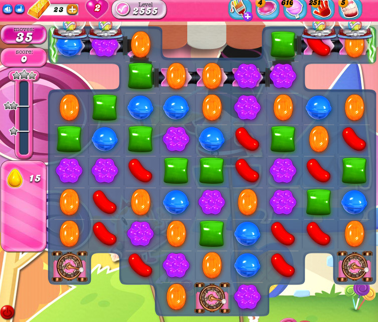 Candy Crush Saga level 2555