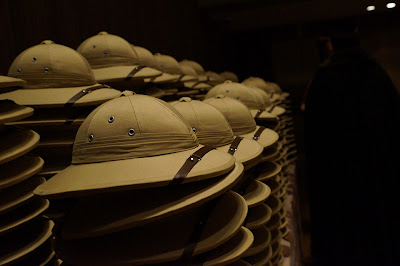pith helmets for 340 dinner guests - event design by objet bart