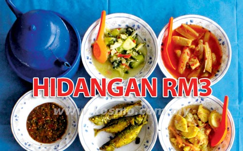 Hidangan RM3 di Taiping, Perak