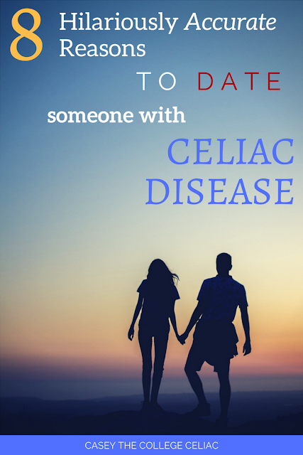 This gluten free college celiac gets (hilariously) real about why you should date someone with celiac disease! From having great dental care to eating Chipotle every date night, here are 8 hilariously true reasons to date someone with celiac disease.