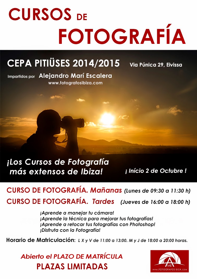 Curso de fotografía en Ibiza y Santa Eualalia del rio