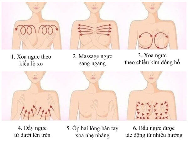 hướng dẫn massage ngực với dầu dừa cho vòng 1 nở nang