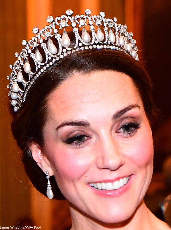 Duchess Kate: The Duchess in Lover's Knot Tiara for Diplomatic Reception!