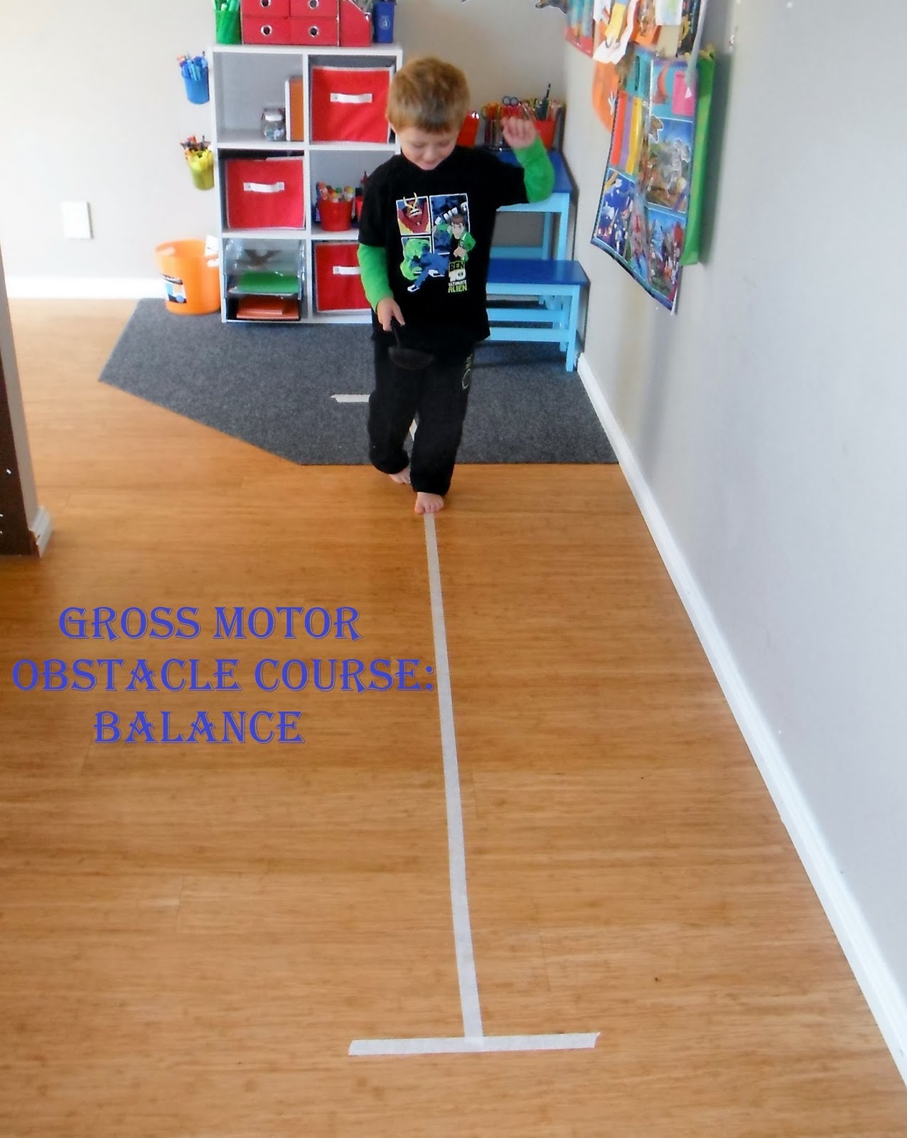 Adventures At Home With Mum Easy Gross Motor Obstacle Course