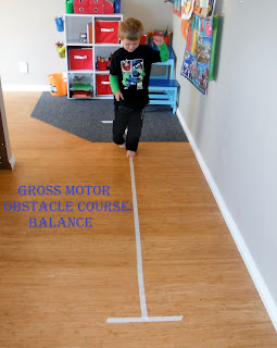 Adventures at home with Mum: Easy Gross Motor Obstacle Course