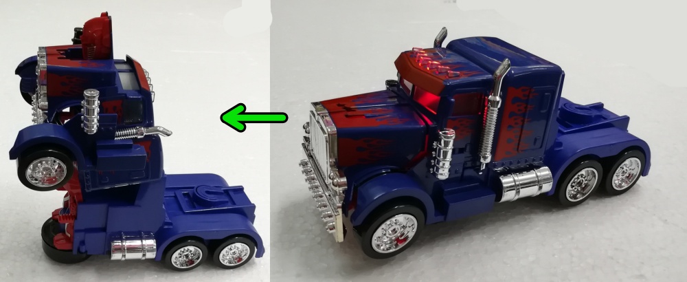 automatic transforming optimus prime