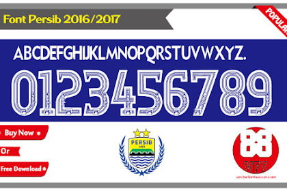 Font Persib Bandung 2016/2017