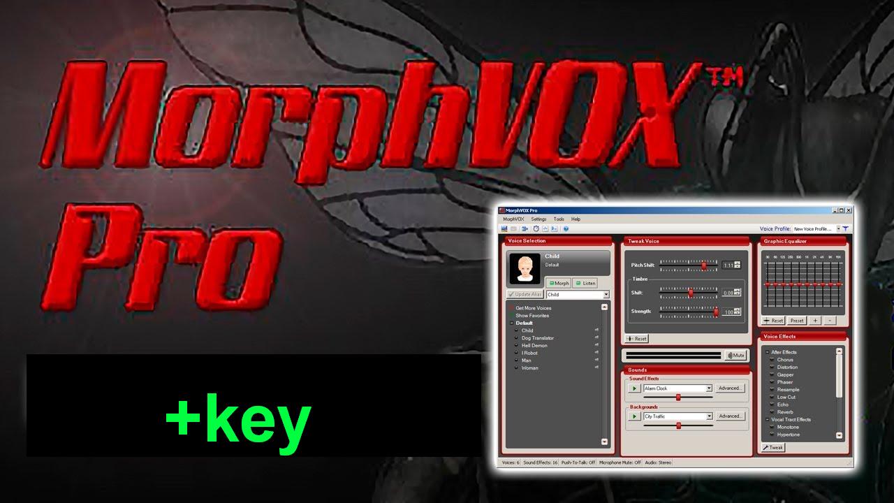 useful software for you: MorphVOX Pro 4.4.33 + key (activation) / morphvox pro crack