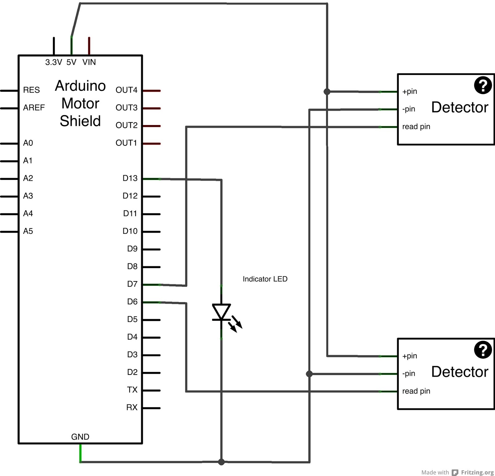 Model train track layout 3 input