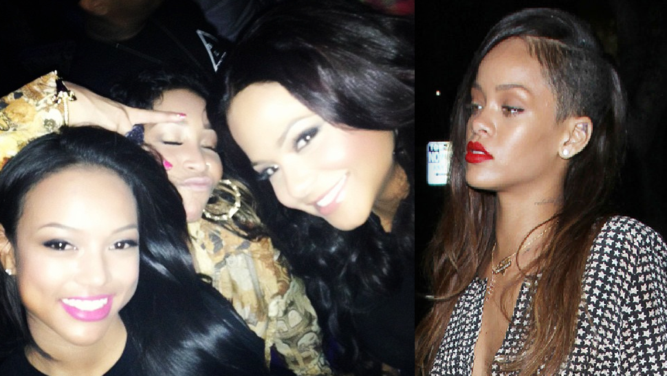 Rhymes With Snitch | Celebrity and Entertainment News | : Rihanna and  Karrueche Party at the Same Club