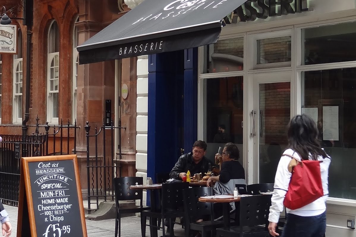 Layman's London: C'est Ici Brasserie, Kingly Court, central London