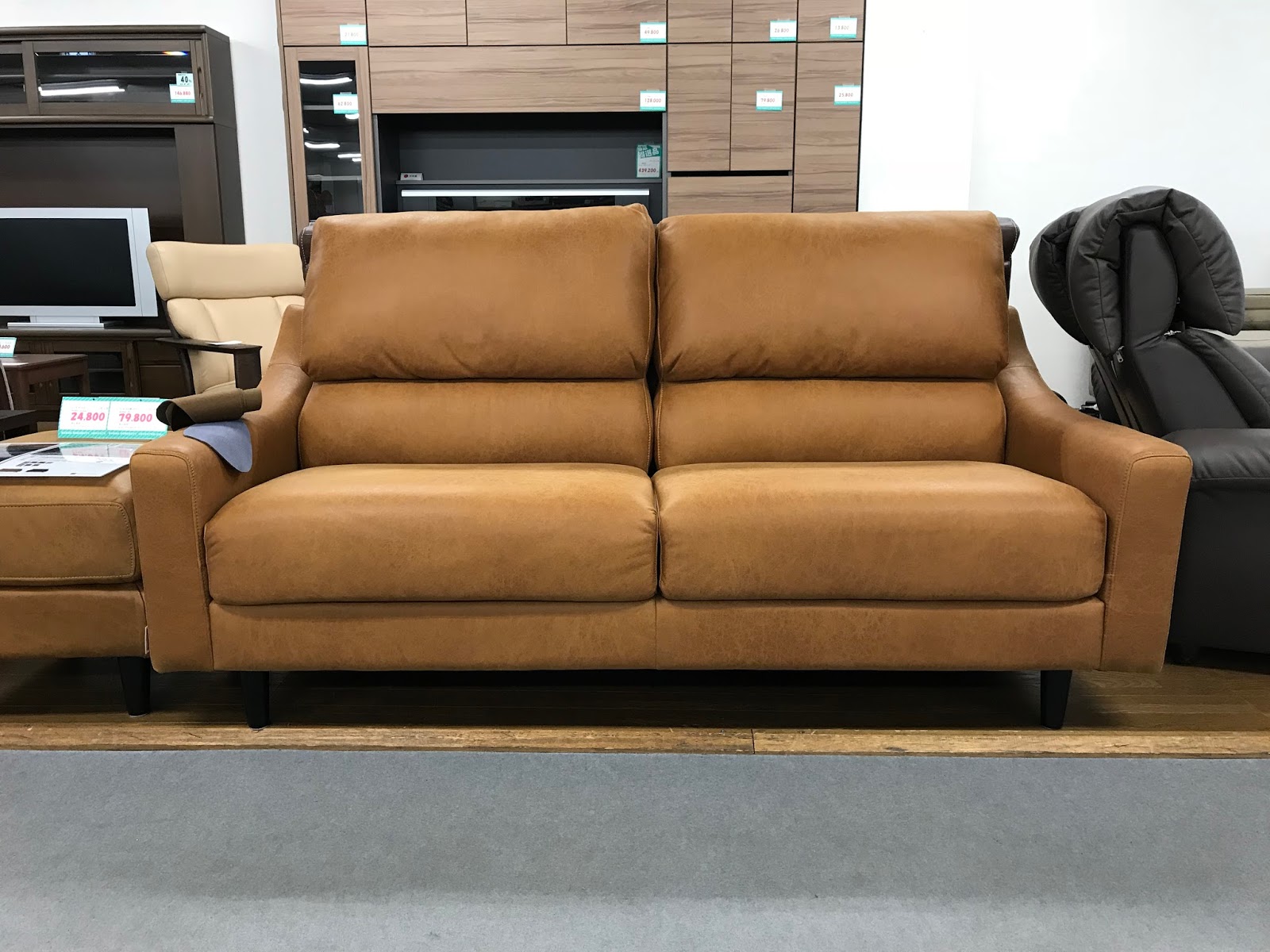 長野県 下 諏訪 町 花岡 家具 センター 商品トピック 関家具 ソファ レザーテックス リラックスフォーム クラッシュ