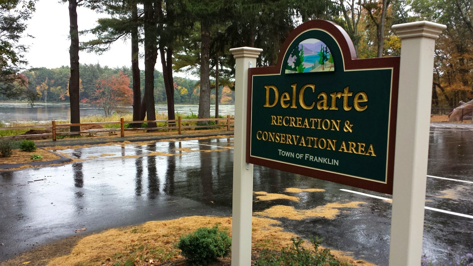 DelCarte Recreation and Conservation Area sign