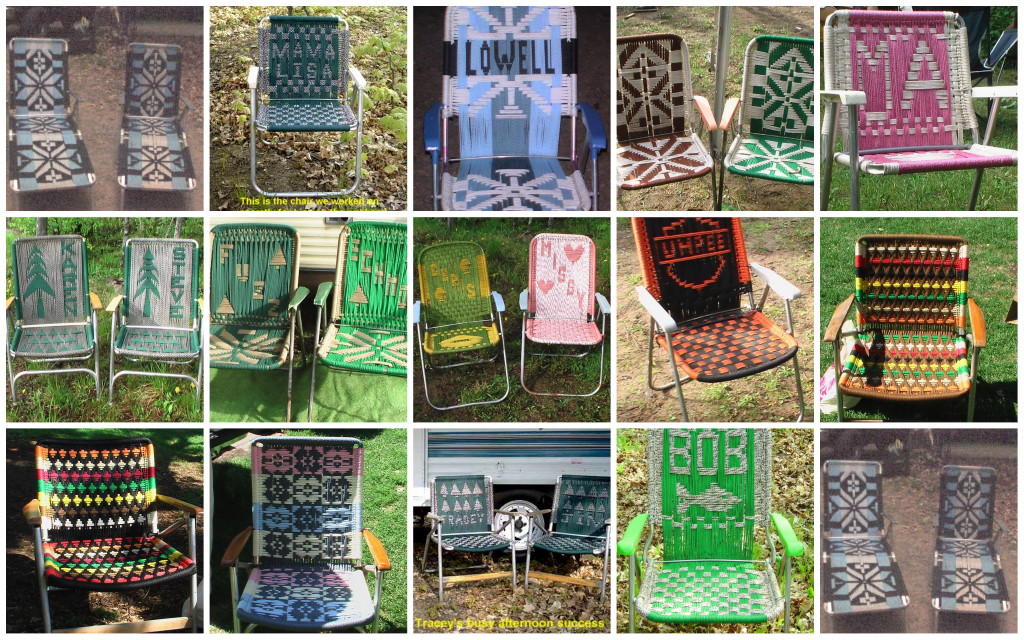 RVing The USA is our BIG Backyard REweaving a favorite lawn chair