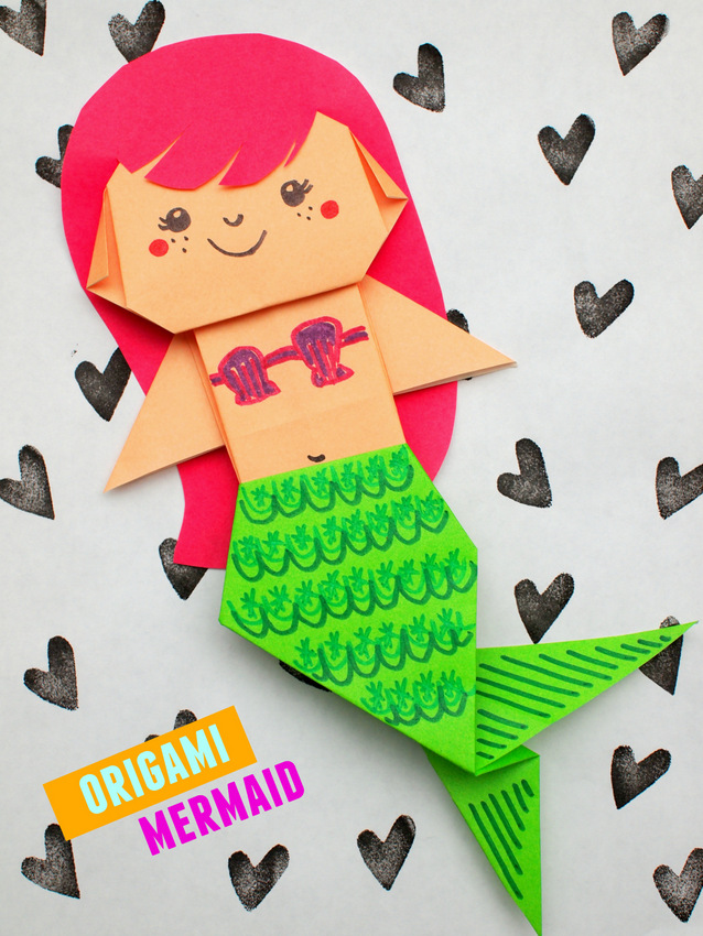 Uber Cute Origami Mermaid
