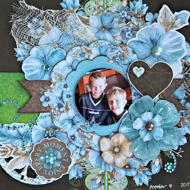 BoBunny Penelope Masculine Layout designed by Rhonda Van Ginkel BoBunny Penelope Masculine Layout designed by Rhonda Van Ginkel