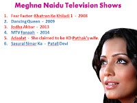 indian hot actress, meghna naidu movies, and television shows