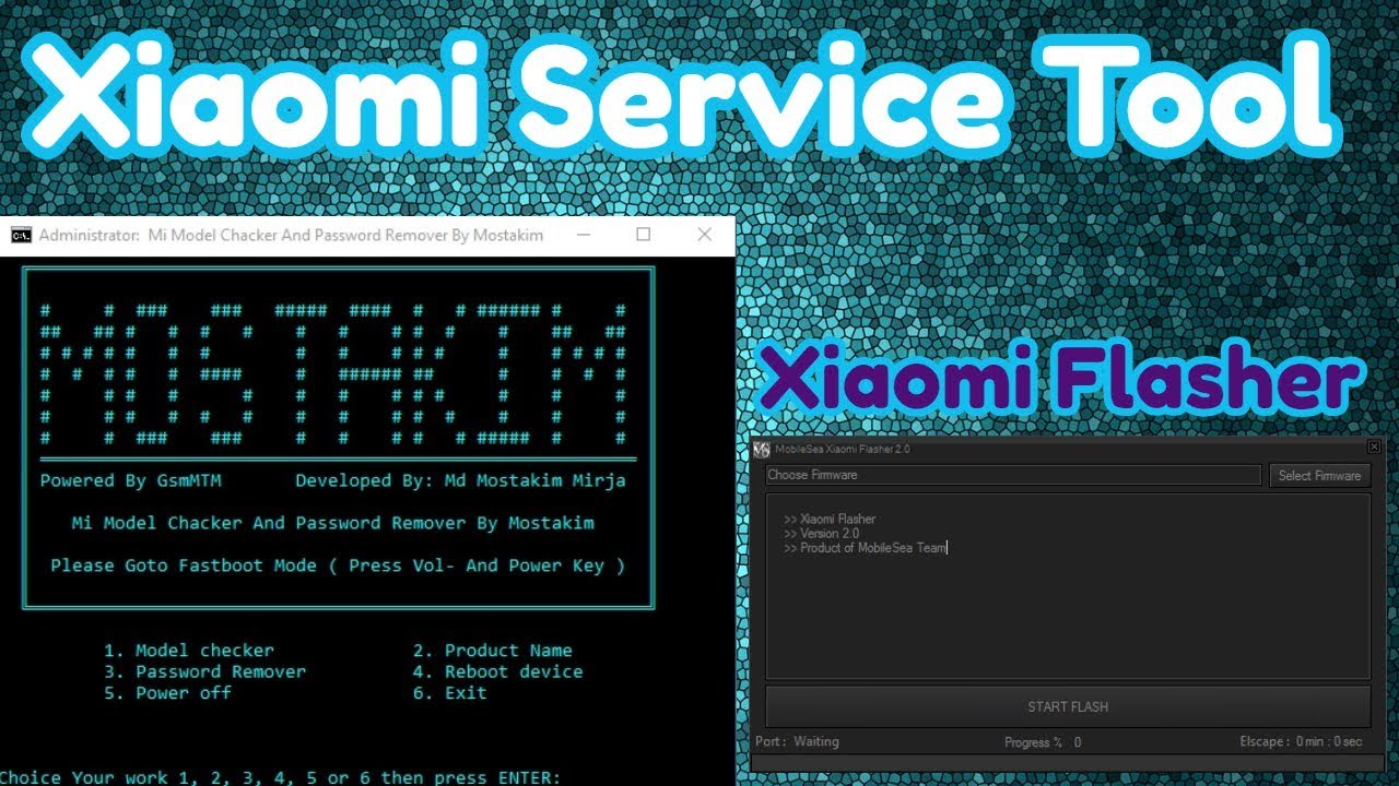 Xiaomi Service Tool With Xiaomi Flasher Password Remover Model Checker