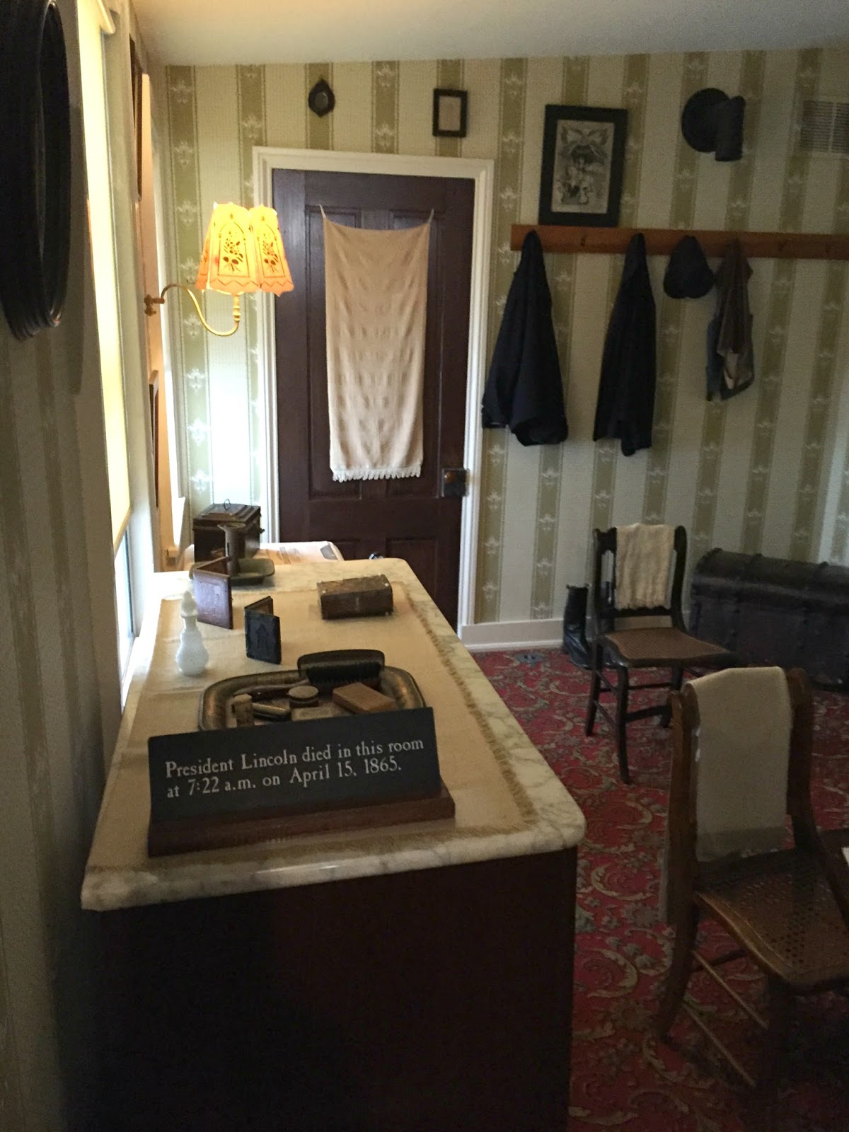Visiting the Petersen House where President Lincoln Died Grateful
