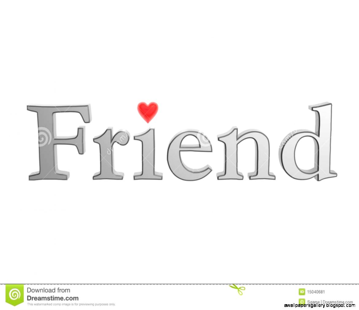 Friend With Love Heart Stock Image   Image 15040681