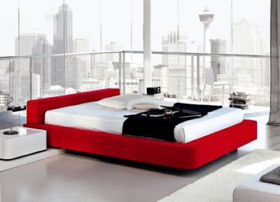 Diseño de Dormitorios de color Rojo