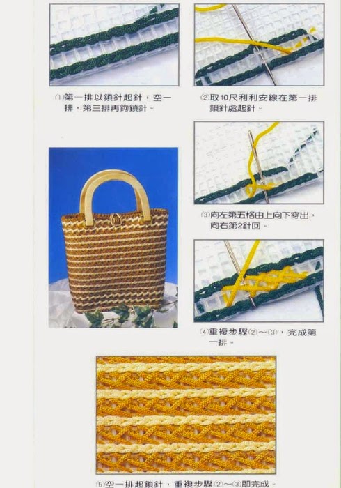 Схемы сумок на пластиковой канве