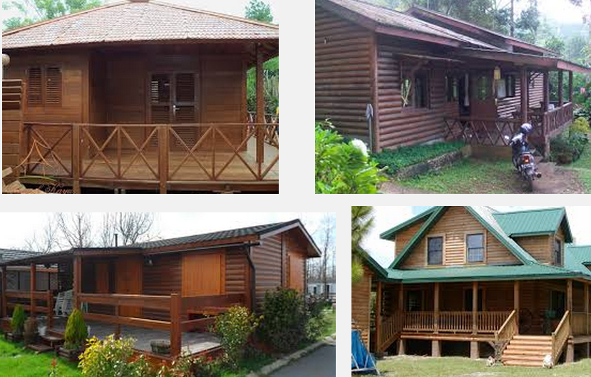  Gambar  dan contoh  foto desain model rumah kayu  unik terbaru