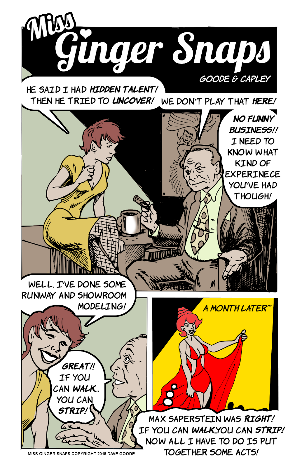 GOODE STUFF BURLESQUE COMICS by Dave Goode