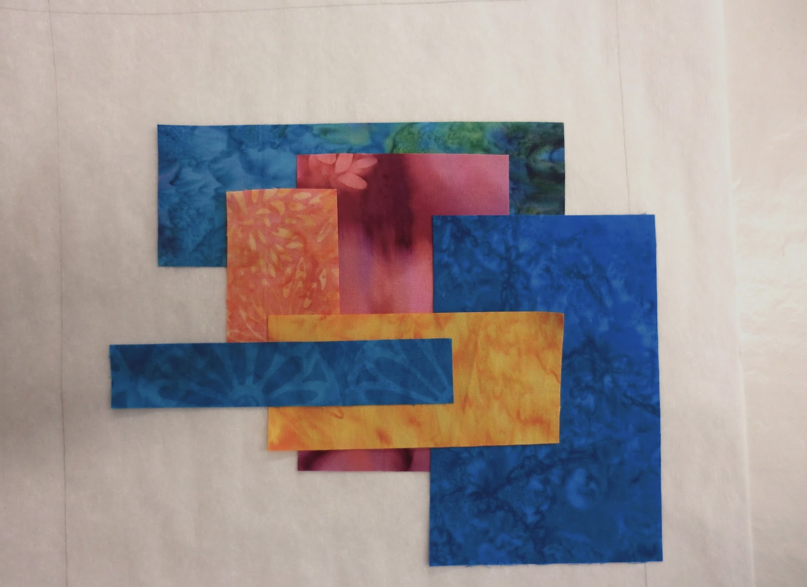 Quilt Whimsy New Abstract Art Quilt technique to try.