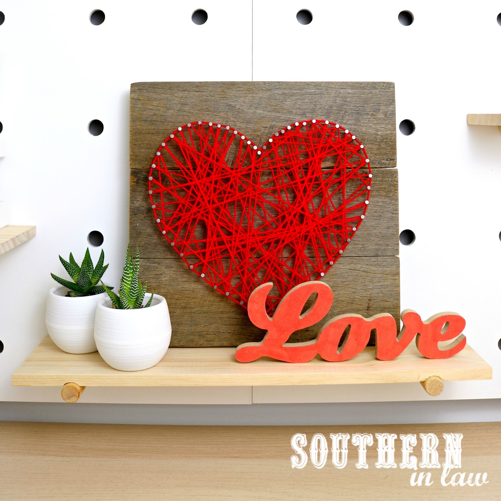 Southern In Law How to Make String Art Using Recycled Wood (an Easy