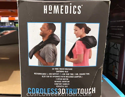 Costco 1163264 - HoMedics Cordless 3D Tru Touch Neck & Shoulder Massager: great for tense muscles