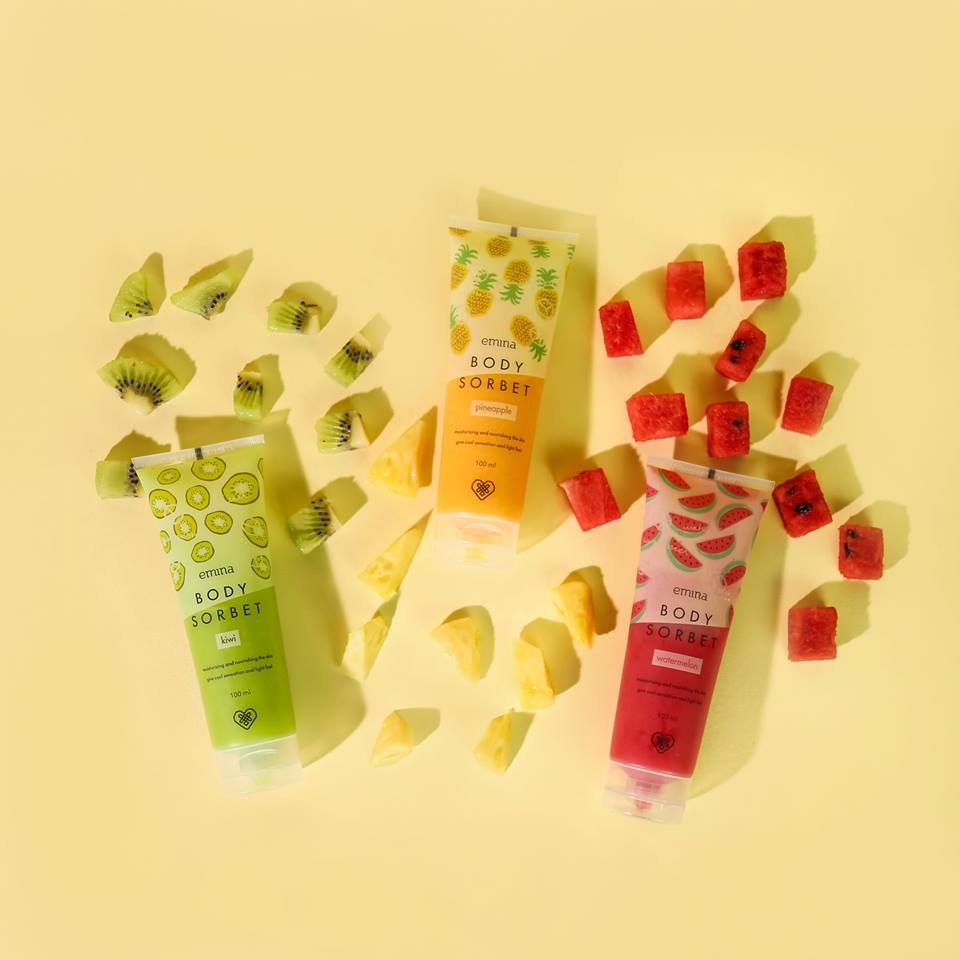 Body Sorbet and Body Scrub Emina Cosmetics