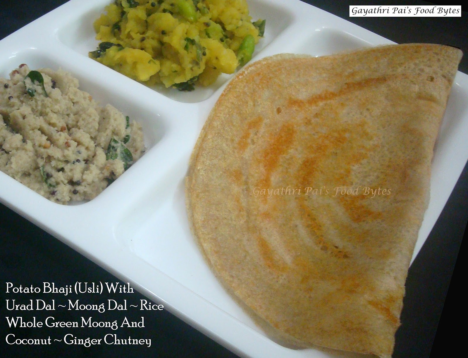 Gayathri Pai's Food Bytes Urad Dal Moong Dal Rice Whole Green