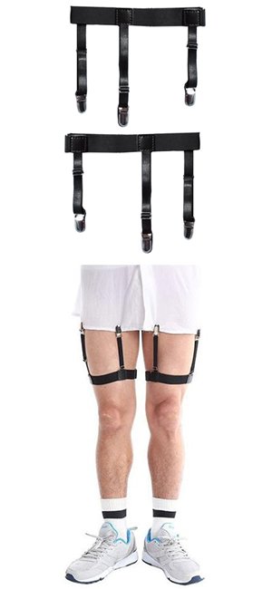 sujetadores de camisa hombre