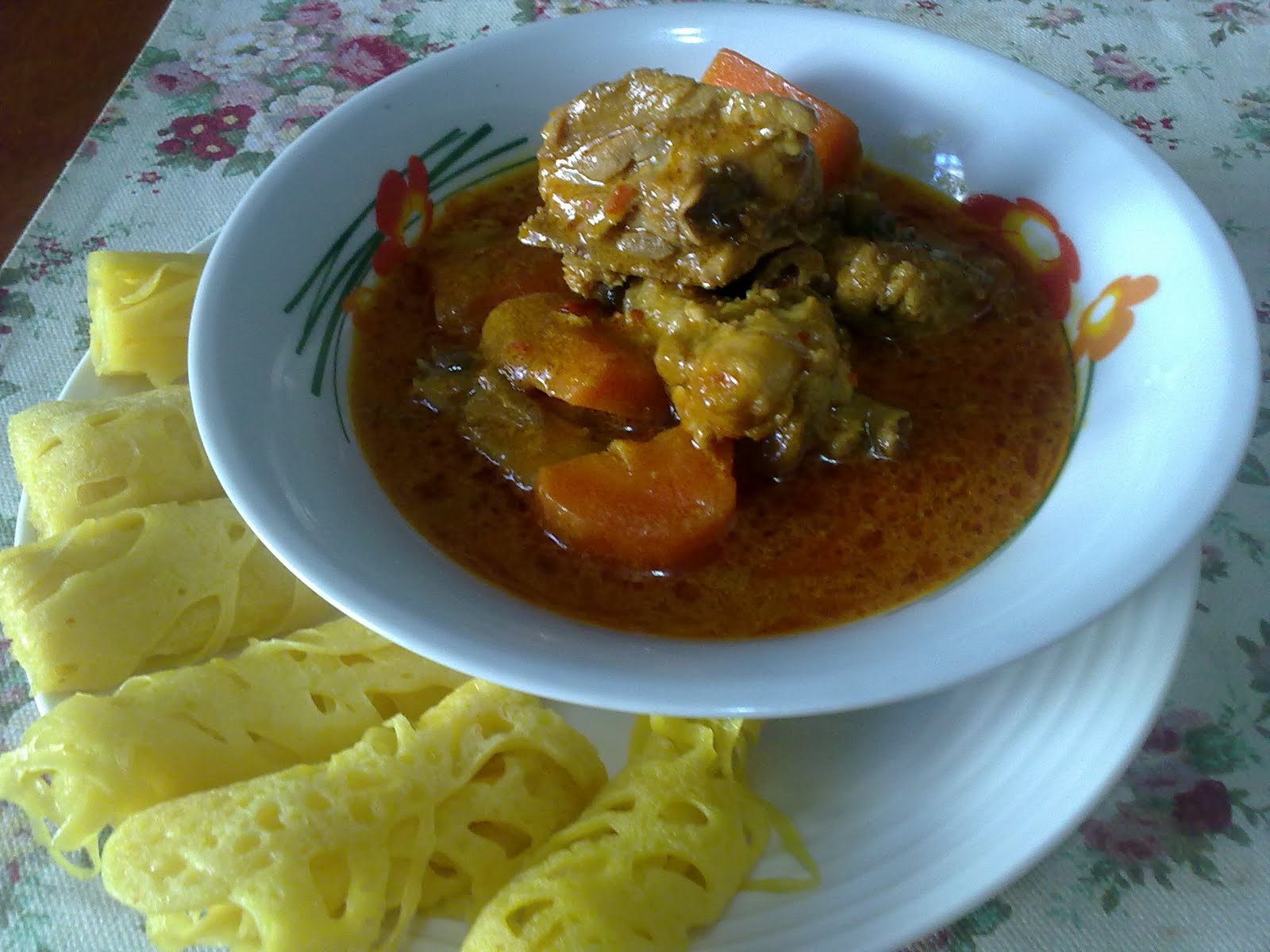 My Menu at Home: Roti Jala Kari Ayam
