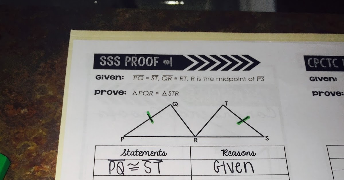 Triangle Congruence Proofs Book Mrs. Newell's Math