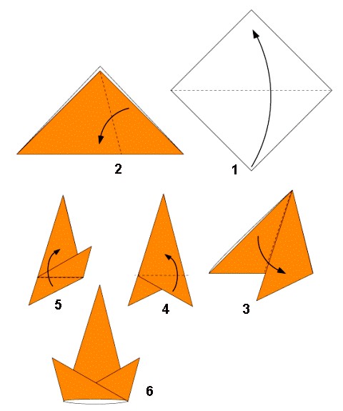 topi pesta 2 origami
