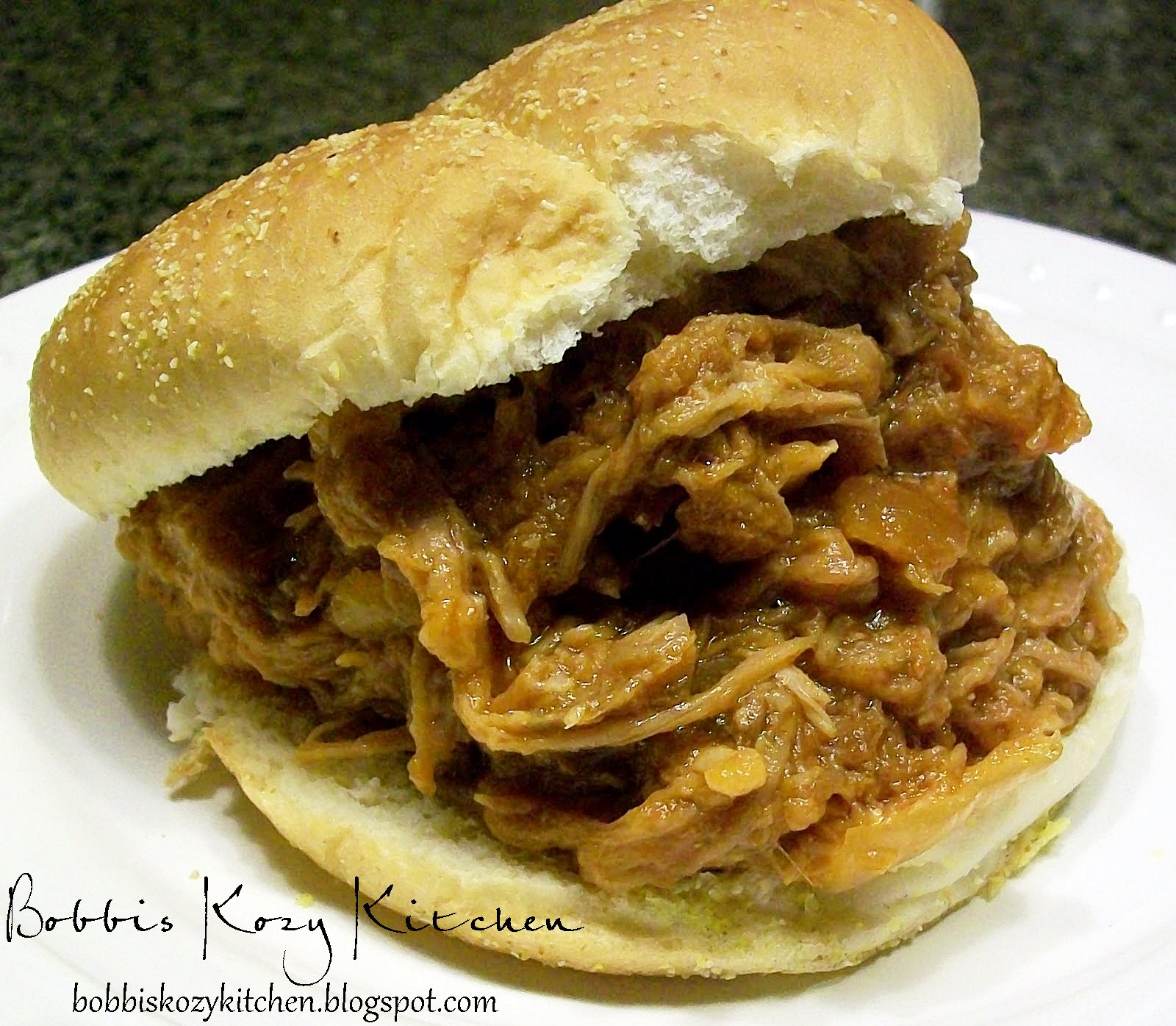Slow Cooker BBQ Pulled Pork Sammies with Spicy Coleslaw Bobbi's Kozy