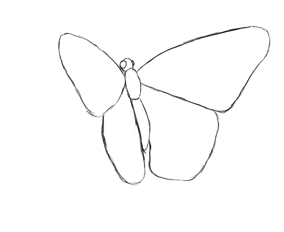 Featured image of post The Best 14 Easy Butterfly Flying Away Drawing
