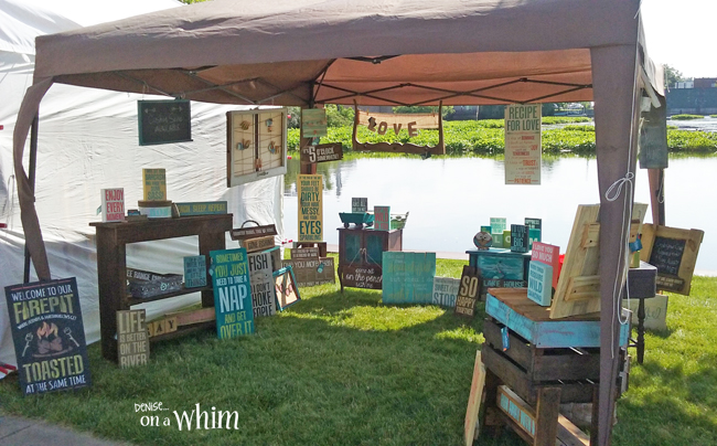 A Craft Show and Freshening Up My Booth with New Signs | Denise on a Whim