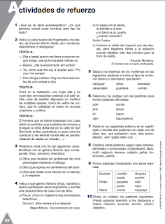 FICHAS DE REFUERZO Y AMPLIACIÓN ANAYA 1º ESO LENGUA Y LITERATURA CASTELLANA