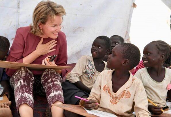 Queen Mathilde and Crown Princess Elisabeth visited Kalobeyei Primary School at Kakuma Refugee Camp